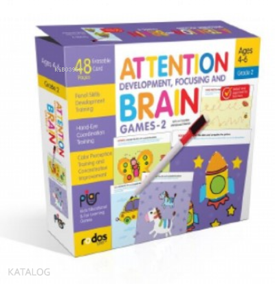 Attention Development, Focusing and Brain Games-2 - Grade-Level 2 - Ages 4-6