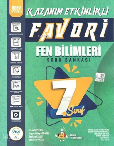 Av Yayınları 6. Sınıf Fen Bilimleri Favori Serisi Kazanım Etkinlikli Soru Bankası