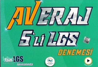 Av Yayınları 8.Sınıf Lgs Deneme 5 Li Averaj Dilbilgisiz