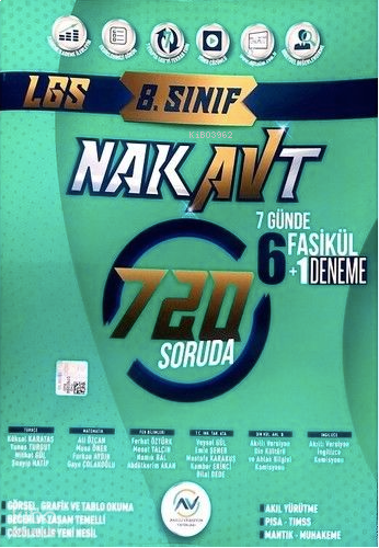 Av Yayınları 8.Sınıf Tam Tekrar Nakavt (Dilbilgisiz)