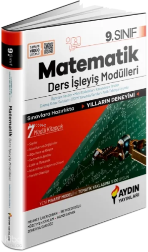 Aydın Yayınları 9. Sınıf Matematik Ders İşleyiş Modülleri