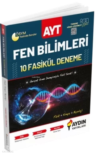 Aydın Yayınları AYT Fen Bilimleri 10 Deneme