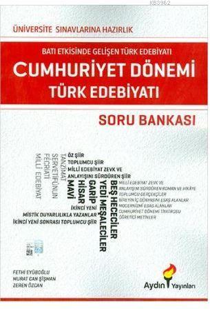 Aydın Yayınları TYT AYT Cumhuriyet Dönemi Türk Edebiyatı Soru Bankası Aydın