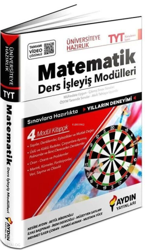 Aydın Yayınları TYT Matematik Ders İşleyiş Modülleri