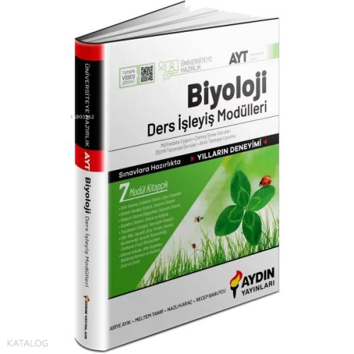 Aydın Yayınları Üniversiteye Hazırlık AYT Biyoloji Ders İşleyiş Modüll