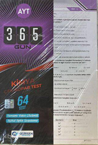 AYT 365 Gün Kimya 64 Yaprak Test