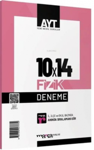 AYT Fizik 10x14 Deneme Tamamı Video Çözümlü Marka Yayınları