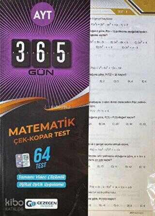 AYT	Matematik Çek Kopar Yaprak Test (Yeni)