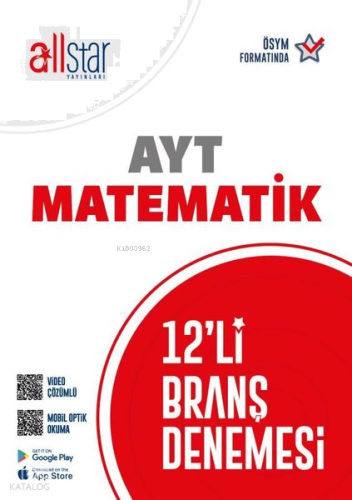 AYT Matematik Paket Deneme 12'li