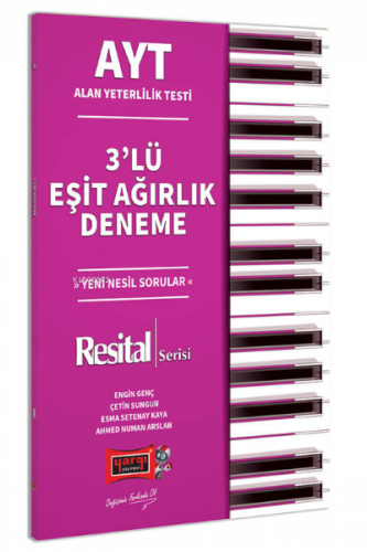AYT Resital Serisi 3'lü Eşit Ağırlık Deneme
