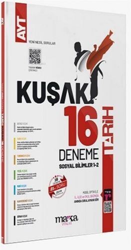 AYT Tarih Kolaydan Zora 16 Kuşak Deneme Tamamı Video Çözümlü Marka Yayınları