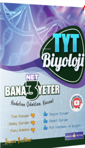 Bana Yeter TYT Biyoloji 3 Net Bana Yeter