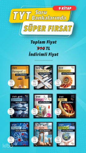 Basamak_Tyt Soru Bankası Seti (9 Kitap) /Yeni