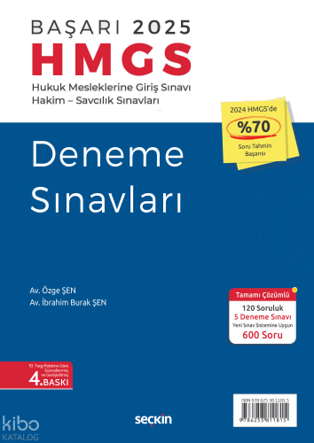 Başarı –  2025 HMGS Deneme Sınavları;Hukuk Mesleklerine Giriş Sınavı Hakim – Savcılık Sınavları