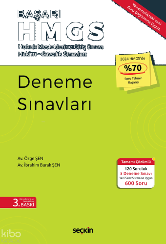 Başarı – HMGS Deneme Sınavları;Hukuk Mesleklerine Giriş Sınavı Hakim –
