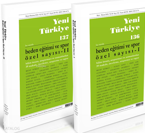 Beden Eğitimi ve Spor Özel Sayısı 136-137, Sayılar (2 Cilt)