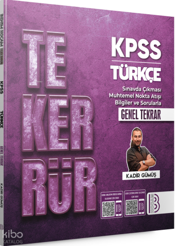 Benim Hocam Tekerrür KPSS Türkçe Genel Tekrar