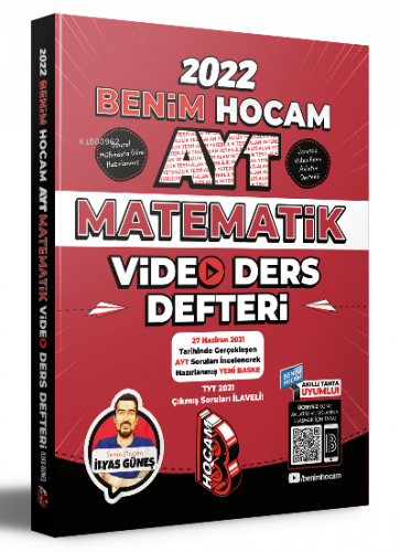 Benim Hocam Yayınları 2022 AYT Matematik Video Ders Defteri