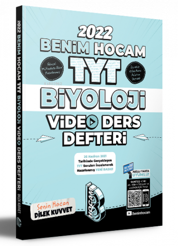 Benim Hocam Yayınları 2022 TYT Biyoloji Video Ders Defteri