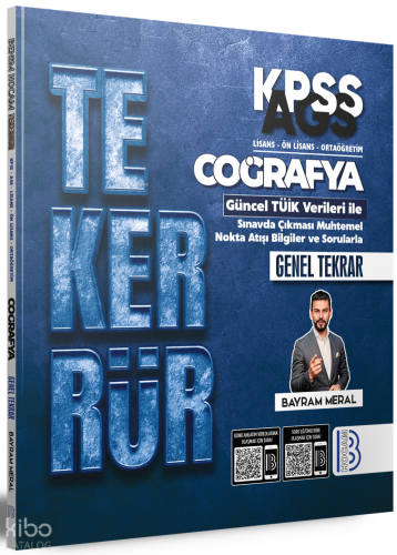 Benim Hocam Yayınları Tekerrür KPSS AGS Coğrafya Genel Tekrar