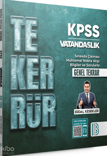 Benim Hocam Yayınları Tekerrür - KPSS - Vatandaşlık Genel Tekrar