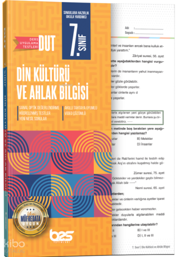 Bes Yayınları Dut 7.Sınıf Uygulama Testi Din Kültürü