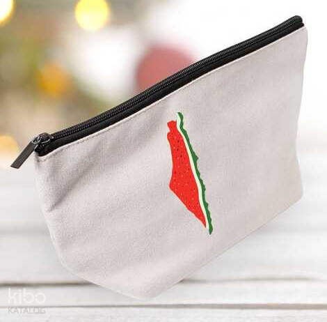 Bez Çanta İslami Motifli Organizer - Filistin Haritası