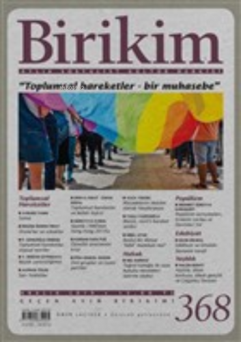 Birikim Aylık Sosyalist Kültür Dergisi Sayı: 368 Aralık 2019