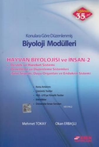 Biyoloji Modülleri Hayvan Biyolojisi ve İnsan 2; Konularına Göre Düzenlenmiş Biyoloji Modülleri