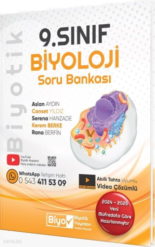 Biyotik Yayınları 9. Sınıf Biyoloji Soru Bankası