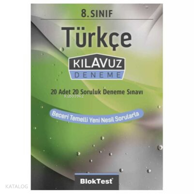 Bloktest 8. Sınıf Bloktest Türkçe Kılavuz Deneme