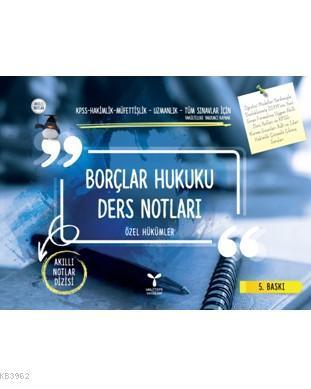 Borçlar Hukuku Ders Notları; Özel Hükümler