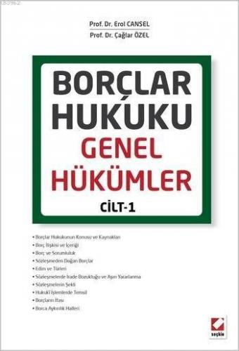 Borçlar Hukuku Genel Hükümler Cilt: 1