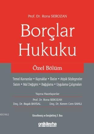 Borçlar Hukuku Özel Bölüm