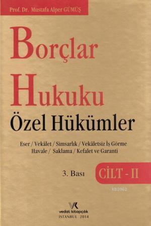 Borçlar Hukuku Özel Hükümler Cilt 2