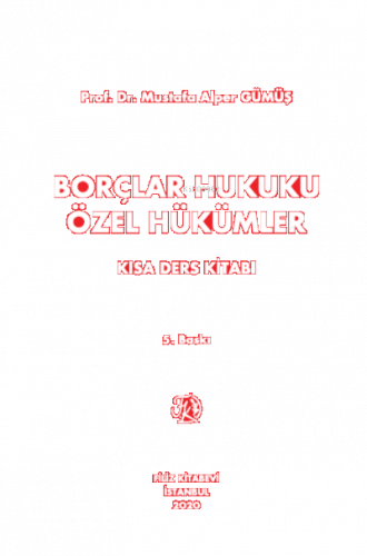 Borçlar Hukuku Özel Hükümler Kısa Ders Kitabı