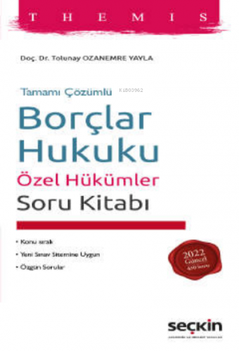 Borçlar Hukuku Özel Hükümler Soru Kitabı