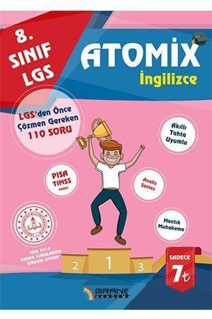 Branş Akademi Yayınları 8. Sınıf LGS İngilizce Atomix LGSden Önce Çözmen Gereken 110 Soru Branş Akademi