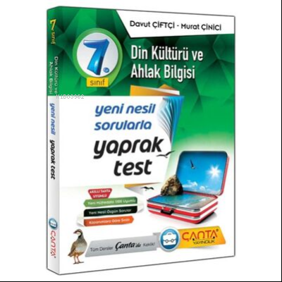 Çanta 7.Sınıf Yaprak Test Din Kültürü ve Ahlak Bilgisi 2019 - 12 90