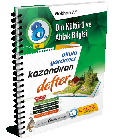 Çanta 8.Sınıf Defter Kazandıran Din Kültürü ve Ahlak Bilgisi