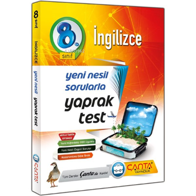 Çanta 8.Sınıf Yaprak Test İngilizce 2019 - 12 90