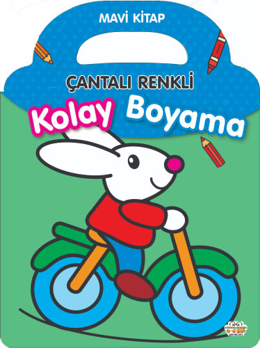 Çantalı Renkli Kolay Boyama - Mavi kitap