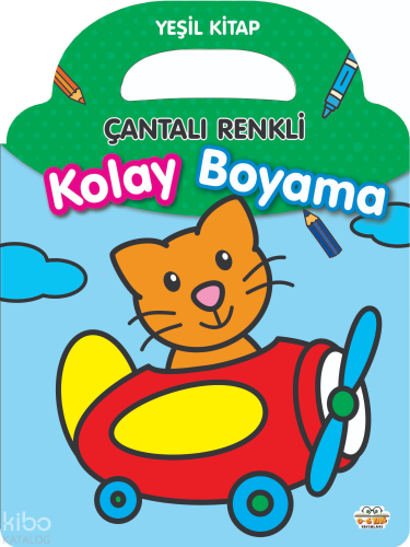 Çantalı Renkli Kolay Boyama- Yeşil Kitap