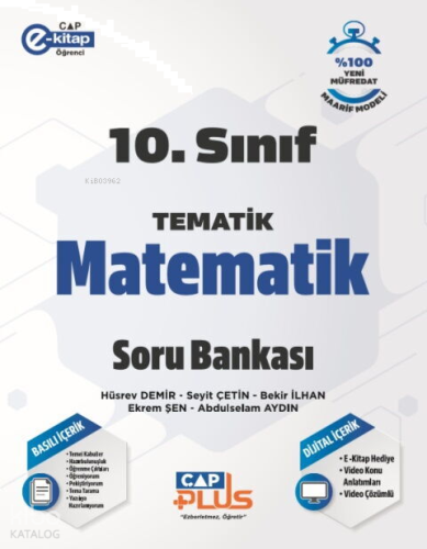 Çap Plus 10. Sınıf Matematik Tematik Soru Bankası