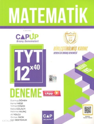 Çap Up Tyt Deneme Matematik 12*40 - 2024