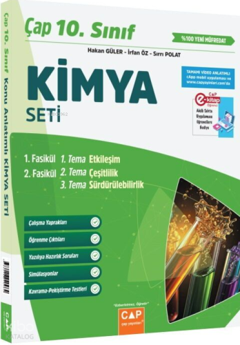 Çap Yayınları 10. Sınıf Kimya Seti