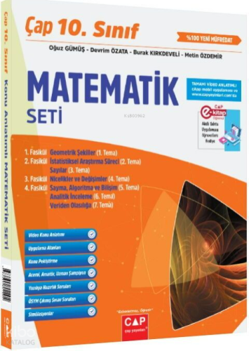 Çap Yayınları 10. Sınıf Matematik Seti