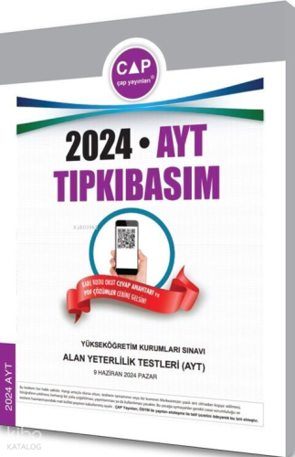Çap Yayınları 2024 AYT Tıpkı Basım