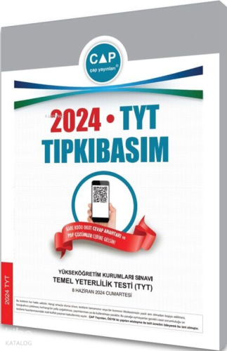 Çap Yayınları 2024 TYT Tıpkı Basım
