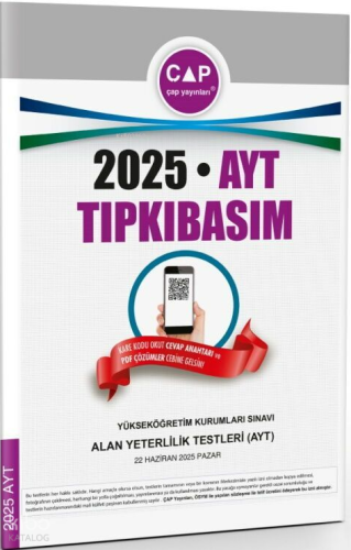 Çap Yayınları 2025 AYT Tıpkı Basım